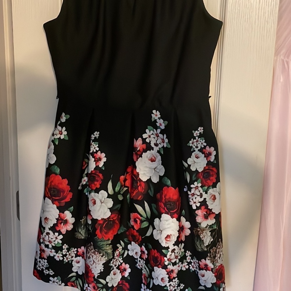 Size 11, floral and black, formal/ homecoming